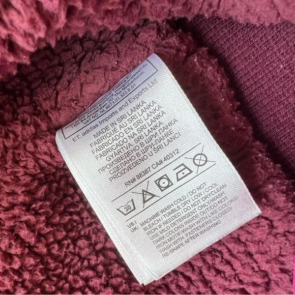 Adidas Pink Zip Up Sweatshirt - Size 2T - Picture 6 of 7